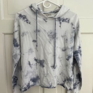 Womans Enas Orgl hoodie blue and white size XS.